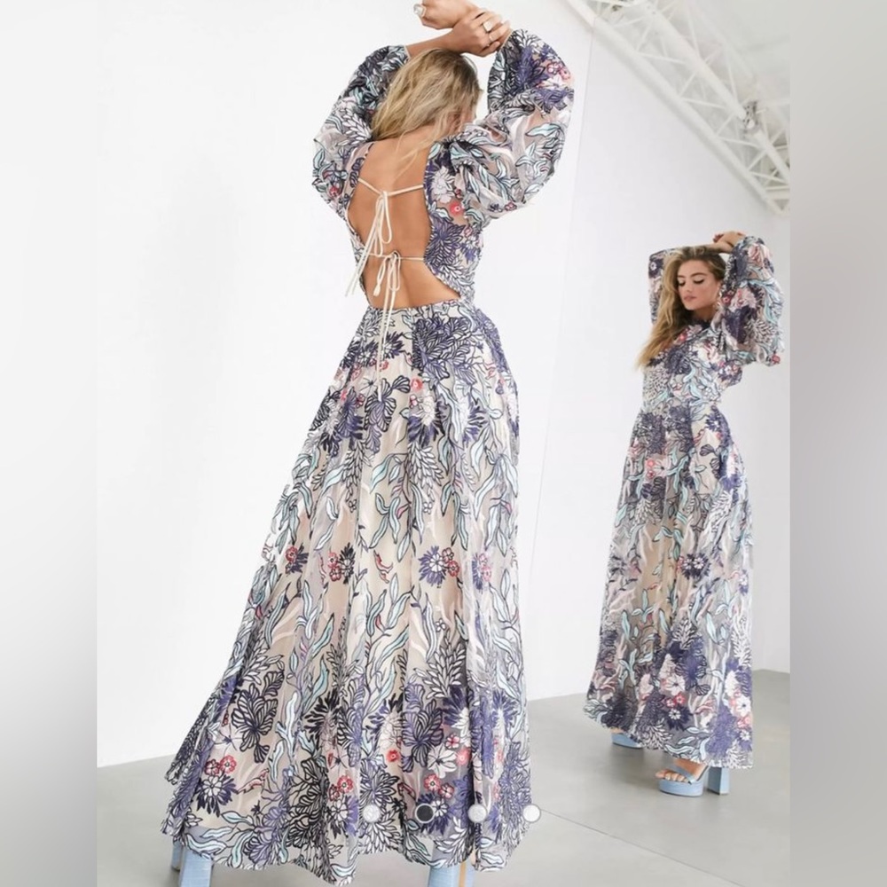 NWOT ASOS EDITION Embroidered Floral Gown